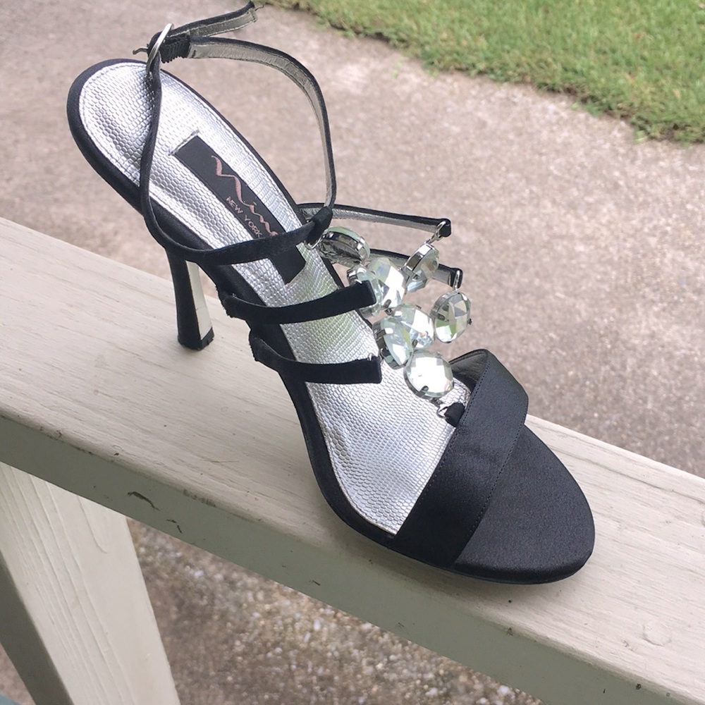 Black formal 6 1/2 size high heels.Great condition